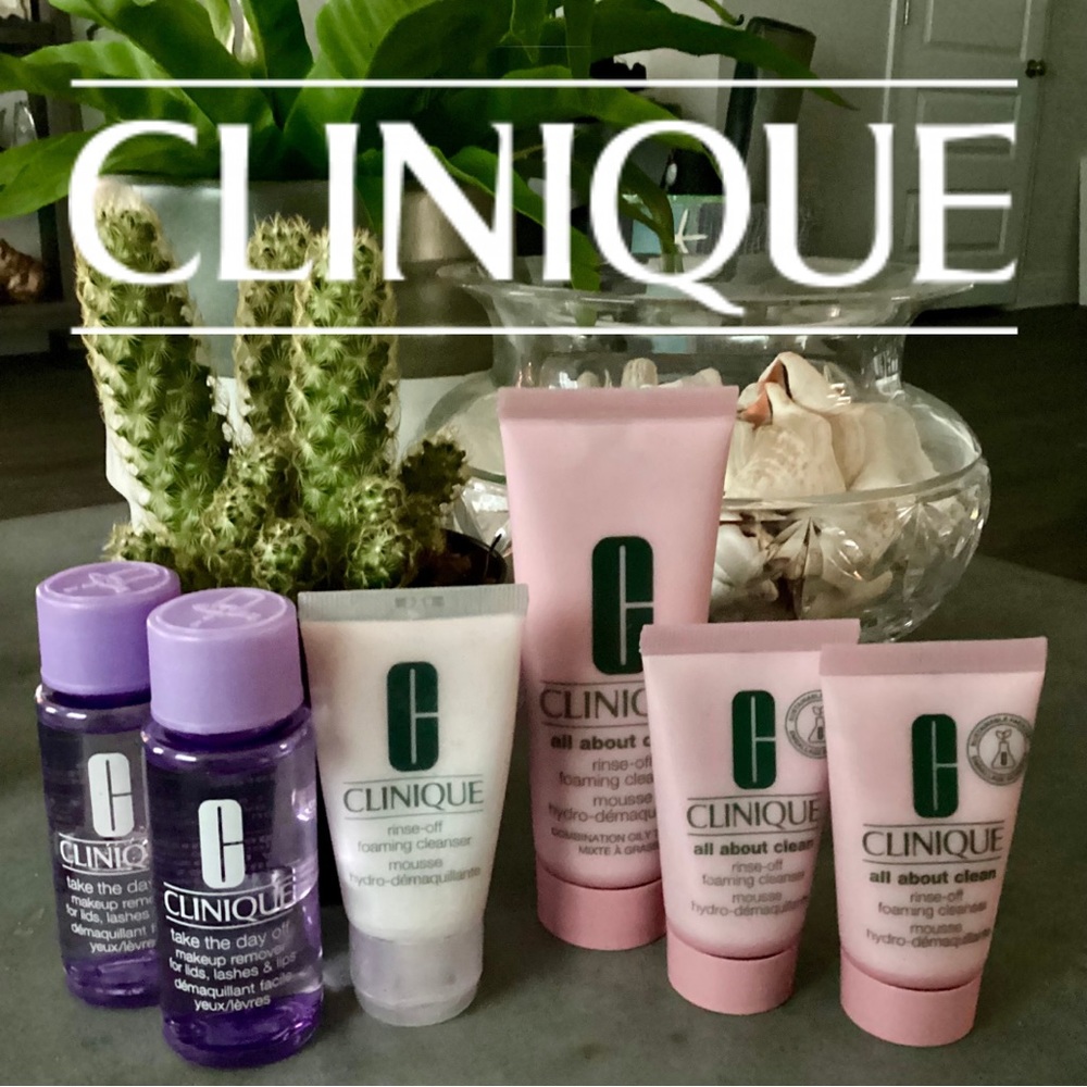 Clinique Bundle- 2 Take the day away 3– it’s all about clean 1- foaming cleanser